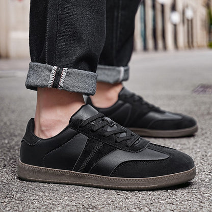 Oiaano Unisex Barefoot Men Leather Black Shoes Women Sneakers Platform Zero Drop Fashion Comfort Lightweight Breathable Walking