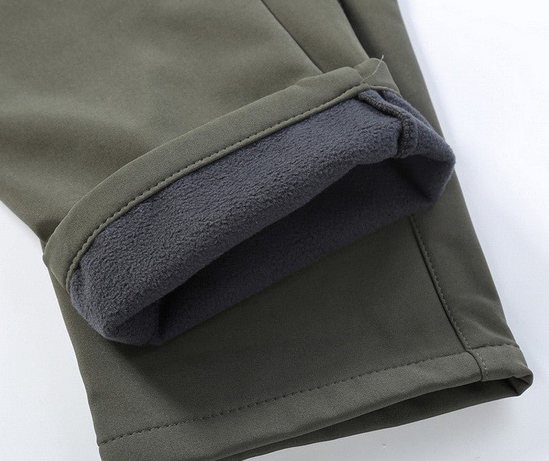 Tactical Military Men Winter Autumn Fleece Waterproof Cargo Pants Hiking Camping Softshell Climbing Casual Warm Combat Trousers
