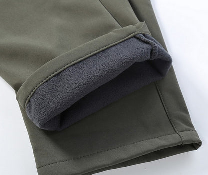 Tactical Military Men Winter Autumn Fleece Waterproof Cargo Pants Hiking Camping Softshell Climbing Casual Warm Combat Trousers