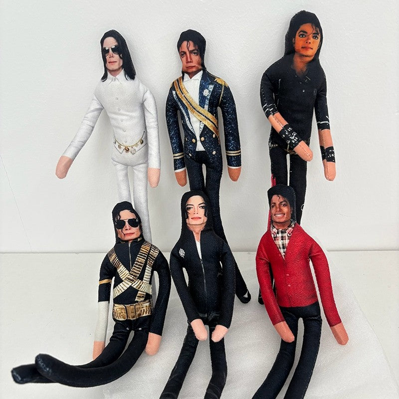 Abstract Michael Jackson Figure Creative Rat Jerky Doll Stuffed Ornament Bendable Rat Jerky Figurine Props Laoshu Gan Doll