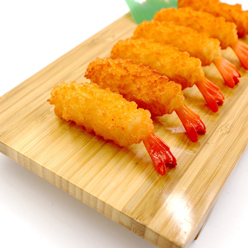 1/6pcs Artificial Fried Shrimp Fake Simulation Japanese Sushi Tempura Food Model Kitchen Shop Decor Photo Props