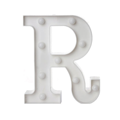 Alphabet Letter LED Lights Luminous Number Lamp Battery Warm Night Light for Home Wedding Birthday Christmas Party Decoration