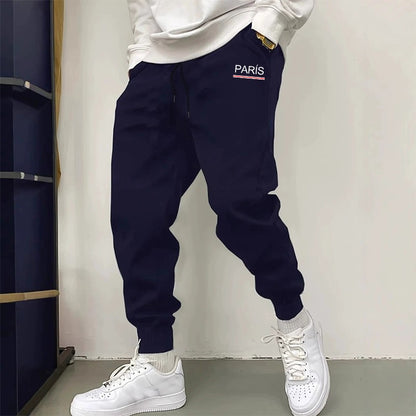 Calça Masculina Moletom Estampada Casual Esportiva Academia Fitness Corrida Masculina Calça Esportiva Ao Ar Livre Cós Elástico Streetwear