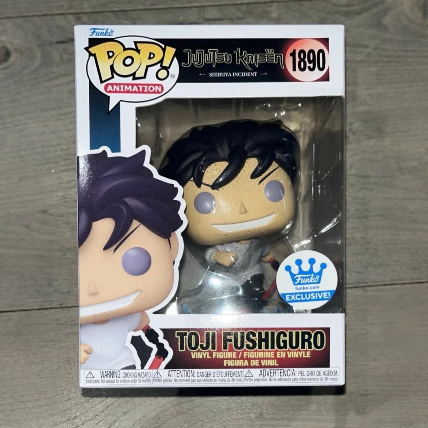 Jujutsu Kaisen Figura FUNKO POP Toji Fushiguro (Possuído) 1890 Figuras 11 cm Colecionável Edição Limitada Brinquedo de Modelo Presente