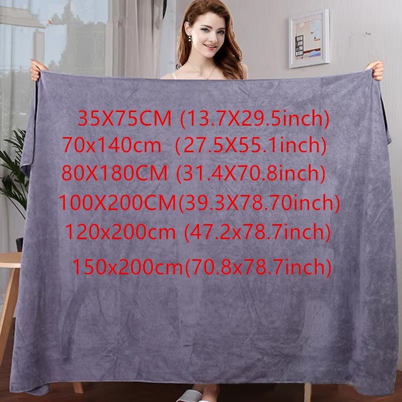 New ultra absorbent ultra-fine fiber bath towel, soft and fast drying, oversized bath towel, sports beach bathroom towel