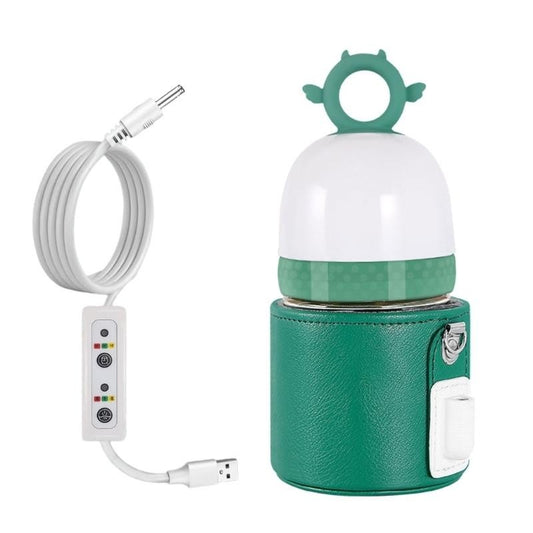 J15U 3Pcs/set Bottle Insulation Cover for Baby Newborns USB Heating Constant Temperature Sleeve Portable Milk Warmer Bag