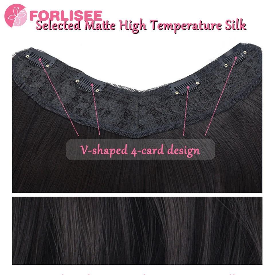 Cabelo Sintético Feminino Estilo Cabelo Comprido Cabelo Extra Comprido Perucas Sintéticas Apliques Camadas Aumento de Cabelo No Topo da Cabeça