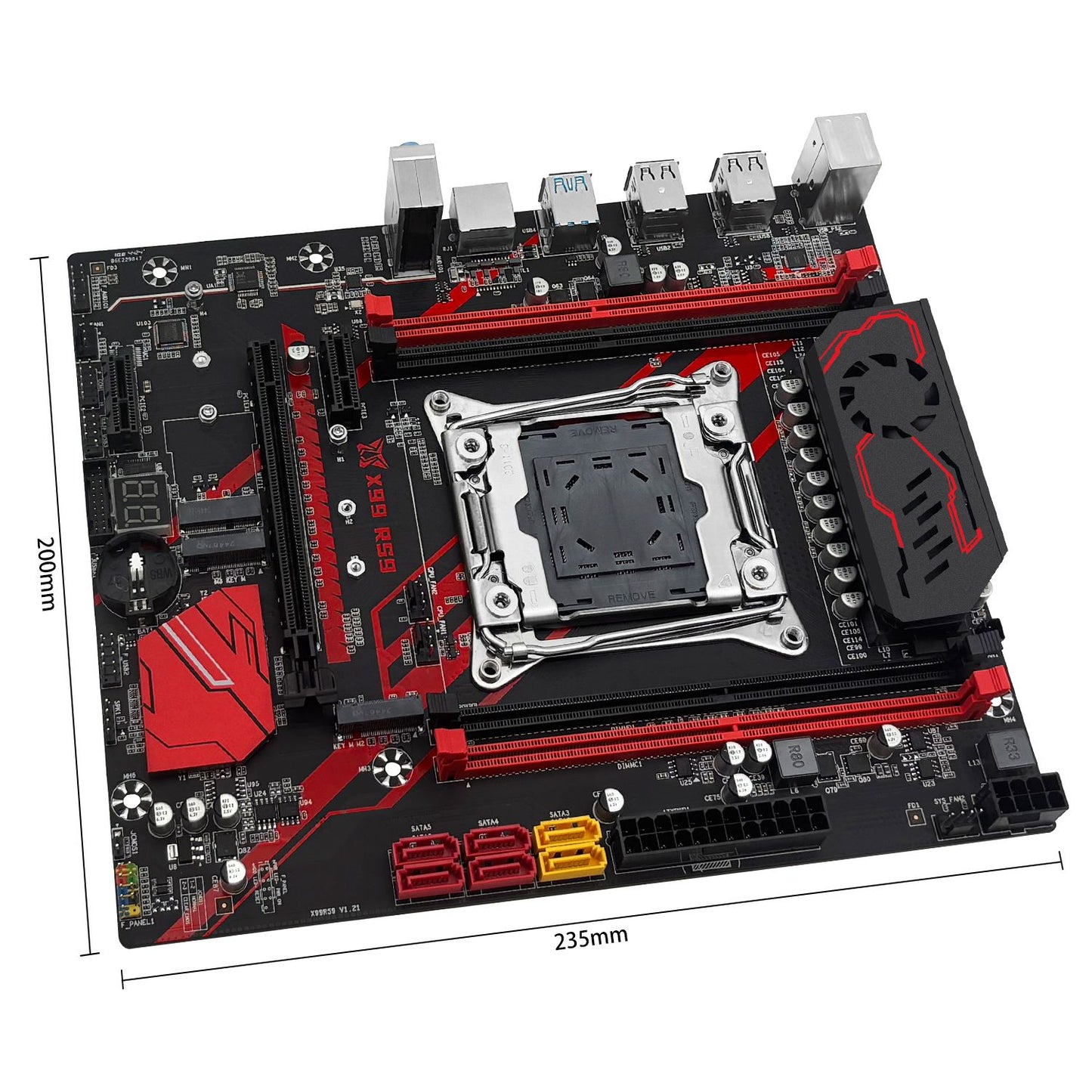 Placa-mãe MACHINIST X99 RS9 LGA 2011-3 Intel Xeon E5 2680 V4 CPU e kit opcional de memória RAM DDR4 16 GB com quatro canais USB3.0