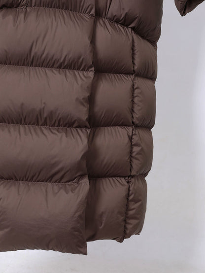 Super thick 400g filling White duck down Bread Coat Female Brand Winter Women's Extended Knee-Length Luxury down Jacket Warm