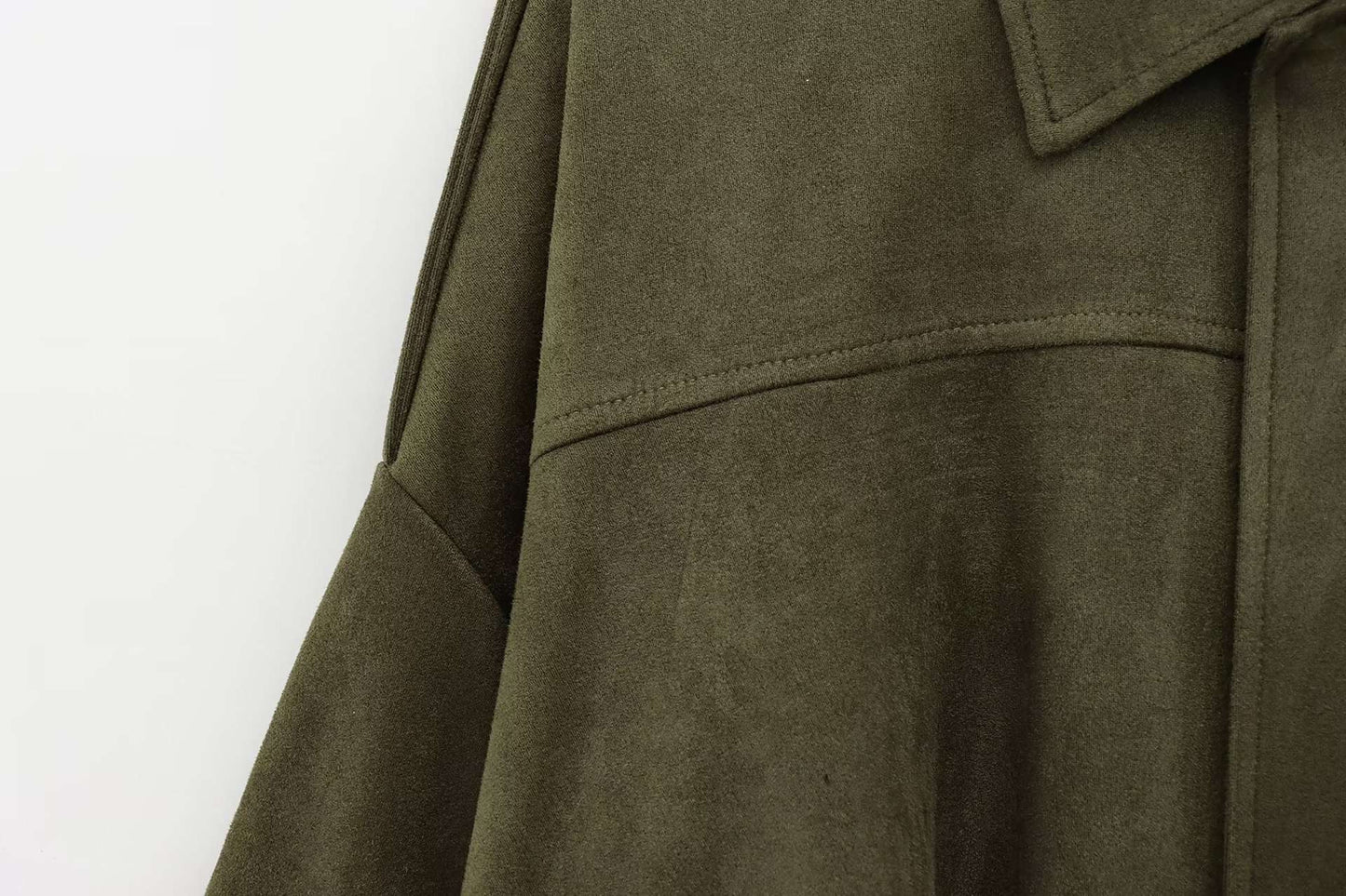 Fashionable Velvet Jacket Women's Outerwear 2025 New Style Streetwear Polo Collar Long Sleeve Regular Fit Polyester Fiber