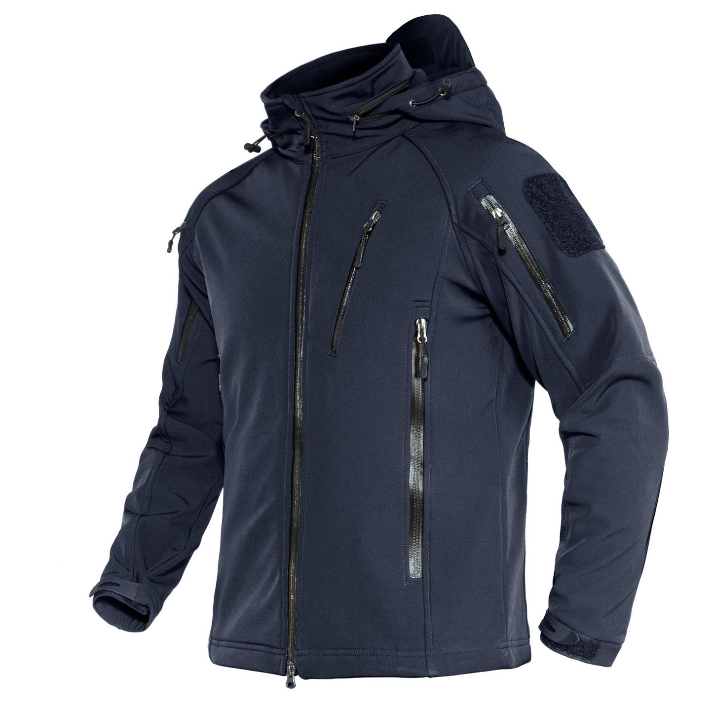 TACVASEN Fleece Lined Waterproof Jackets Mens Jacket Coats Outdoor Safari Windbreaker Winter Warm Work Jacket Outwear Windproof