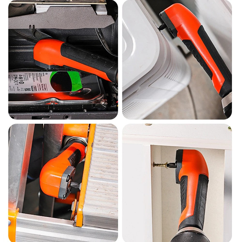Parafusadeira Elétrica de Canto Multifuncional de Alto Torque 90° de Ângulo Reto Ferramenta Manual Adaptador de Broca de Canto