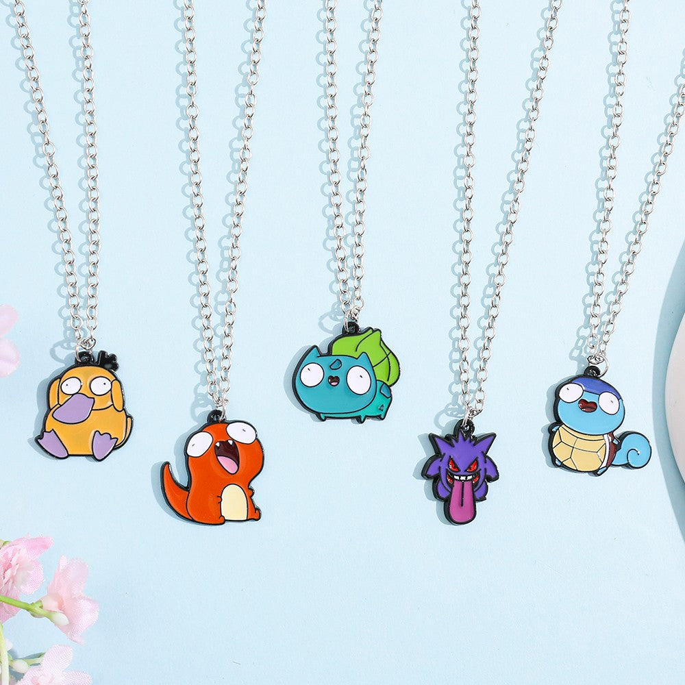 Brinquedo de Metal de Anime Pokémon, Figura Fofa, Pikachu, Squirtle, Psyduck, Charmander, Decoração de Festa, Presente de Cosplay