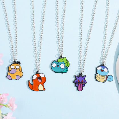 Brinquedo de Metal de Anime Pokémon, Figura Fofa, Pikachu, Squirtle, Psyduck, Charmander, Decoração de Festa, Presente de Cosplay