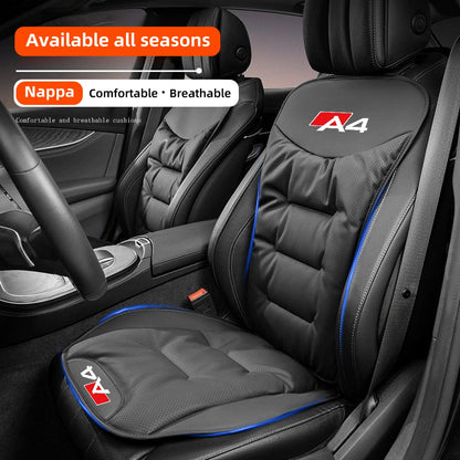 Leather Car Seat Cover Universal Four Seasons Car Front/Rear Seat Cushion for  Audi A1 A3 A4 A5 A6 A7 A8 Car Chair Protector Pad