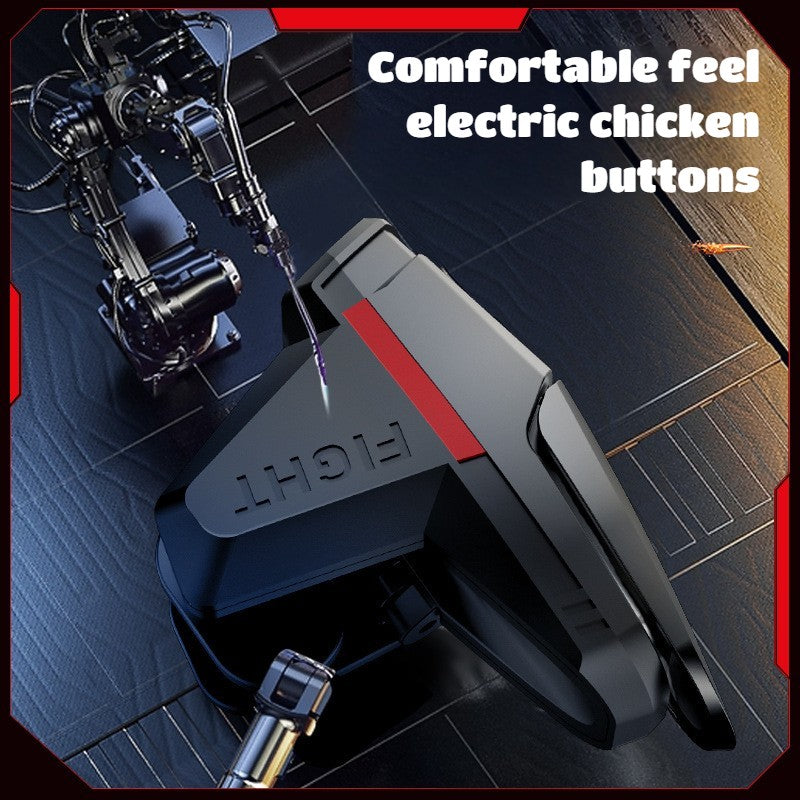 DY05 Mobile Phone Chicken Eating Artifact L1 R1 ABS Alloy Physical Game Triggers Gamepad Controller for IPhone Android Universal