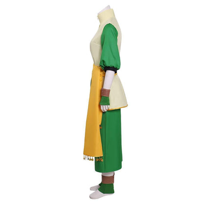 Toph Beifong Cosplay Costume Avatar of Last Airbender Live-action Gray Uniform Vest Tops Pants Outfits Halloween Carnival Suits