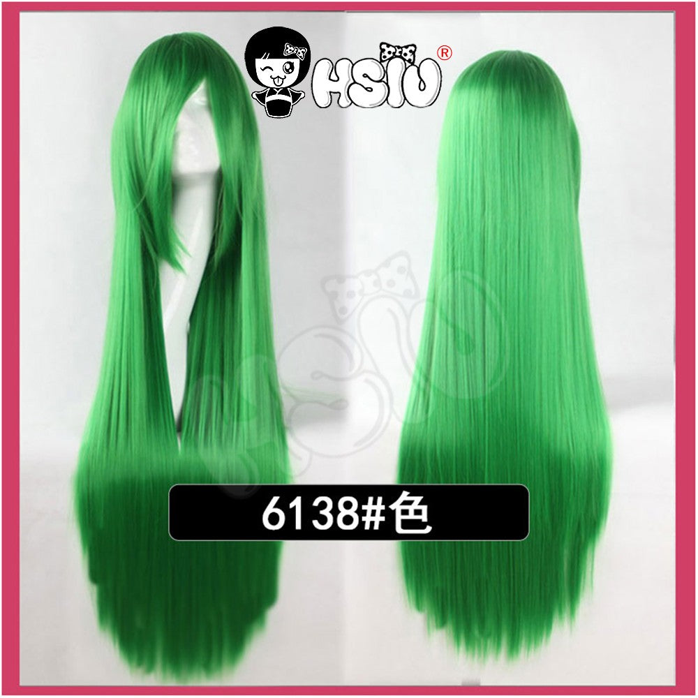?HSIU Brand? 80cm Cosplay wig Long 22 color Wig Heat Resistant Synthetic Hair Anime Party wig Fiber synthetic wig+Free wig cap