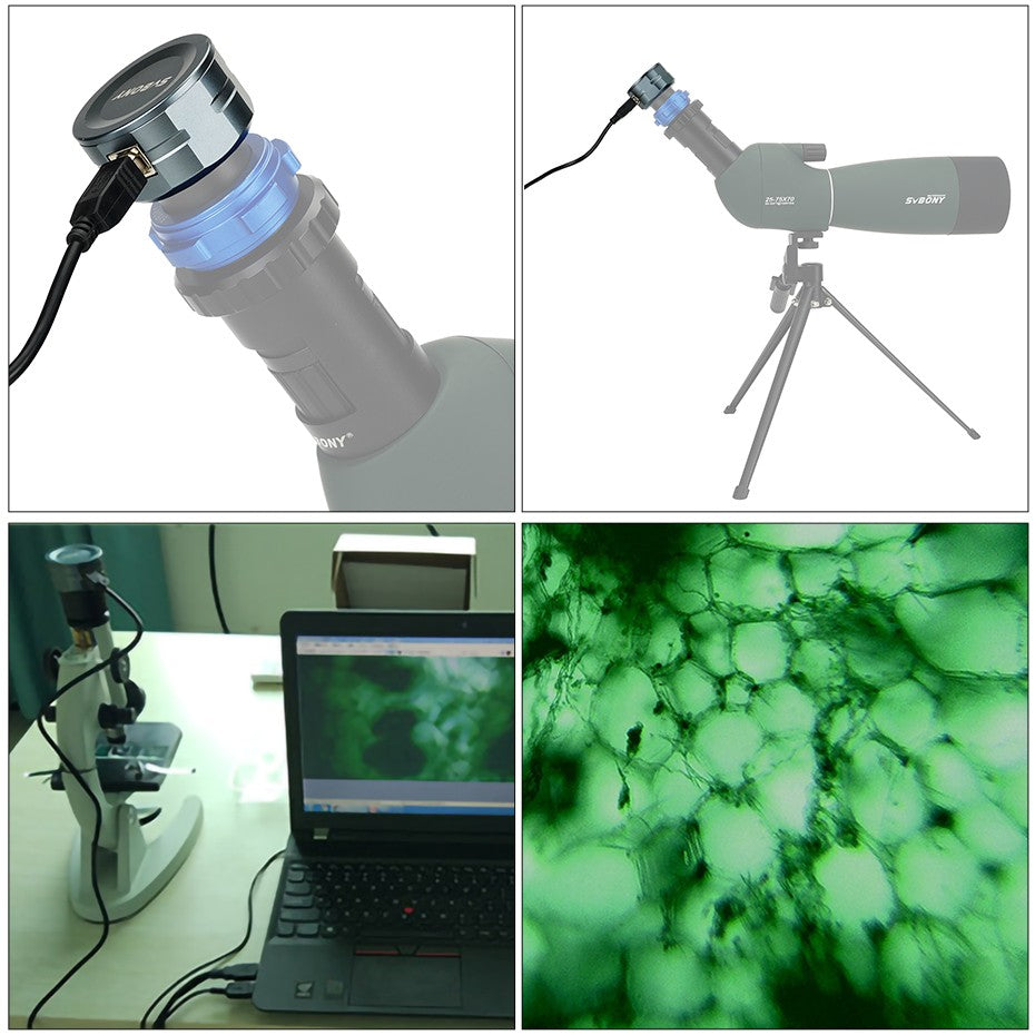 Câmera Planetária SVBONY Astronomy 1.25'' CMOS Câmera de Telescópio Ocular Digital USB 2.0 para Fotografia Planetária SV105