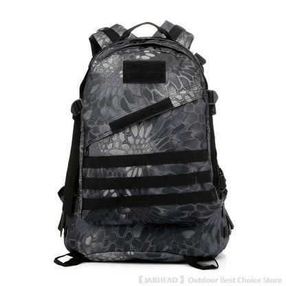 Mochila de Acampamento Esportiva ao Ar Livre Caminhada Trekking Mochila Escolar Viagem Ciclismo Caminhada Grande Capacidade Mochila Tática 3D