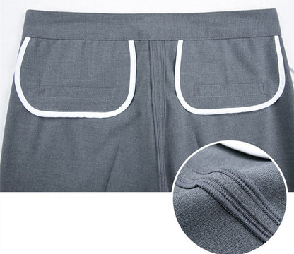 New Autumn Women's Suit Pants, Black Gray Khaki Pantalones Spring Female Slim Trousers, Asian Size 26 27 28 29 30 31 32 33