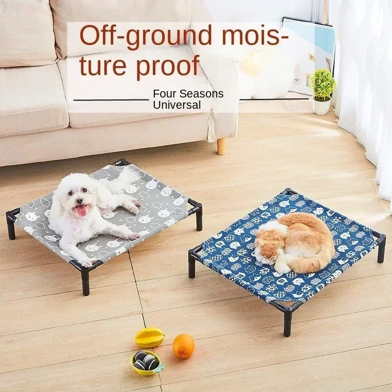 Cama de cachorro dobrável indestrutível para animais de estimação ao ar livre, camas de cachorro em promoção, resfriamento de verão, lavável