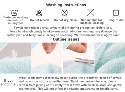 2PC Bath Towels Set Super Soft Highly Absorbent Quick-drying Coral Velvet Bath Towel For Adults Hotel & Spa Use