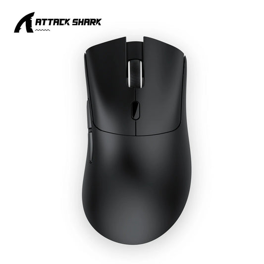 Mouse Bluetooth Attack Shark R1 e Grip Tape, Mouse Viral Avaliado por Influenciadores PAW3311 1K HZ Mouse Gamer com Macro para pad/pc