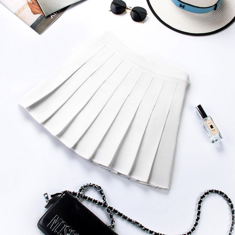 Harajuku Short Skirt New Korean Women Zipper High Waist School Girl Pleated Plaid Sexy Mini Preppy Style Falda Sexy Mujer