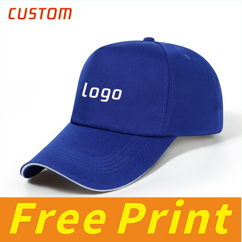 Chapéu Clássico de Língua de Pato Chapéu de Tênis Chapéu de Sol Logotipo com Impressão Personalizada Ícone Bordado Personalizado