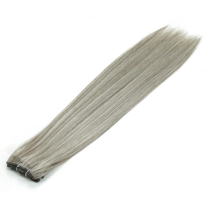 Alibaby Extensões de Cabelo Liso Ombré Tecelagem 26 Polegadas Cabelo Sintético Liso Longo Pacotes Cheios até as Pontas 150g