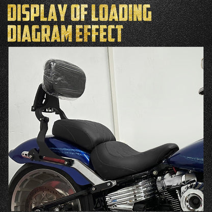 Assento de Passageiro de Motorista de Moto 2 Lugares Preto/Azul/Branco/Vermelho Para Harley Softail Fat Boy FLFB FLFBS 18-Up Breakout FXBR 23-Up