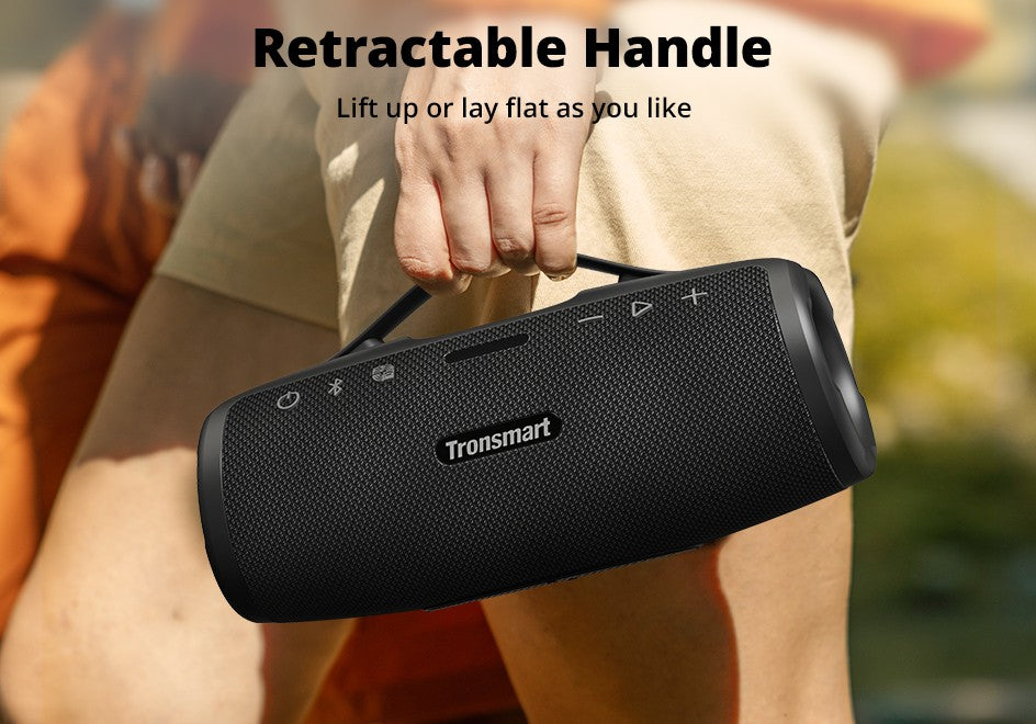 Tronsmart Mirtune S100 Speaker Bluetooth Powerful Speaker with 50W, IPX7 Waterproof, Retractable Handle, Built-in Powerbank