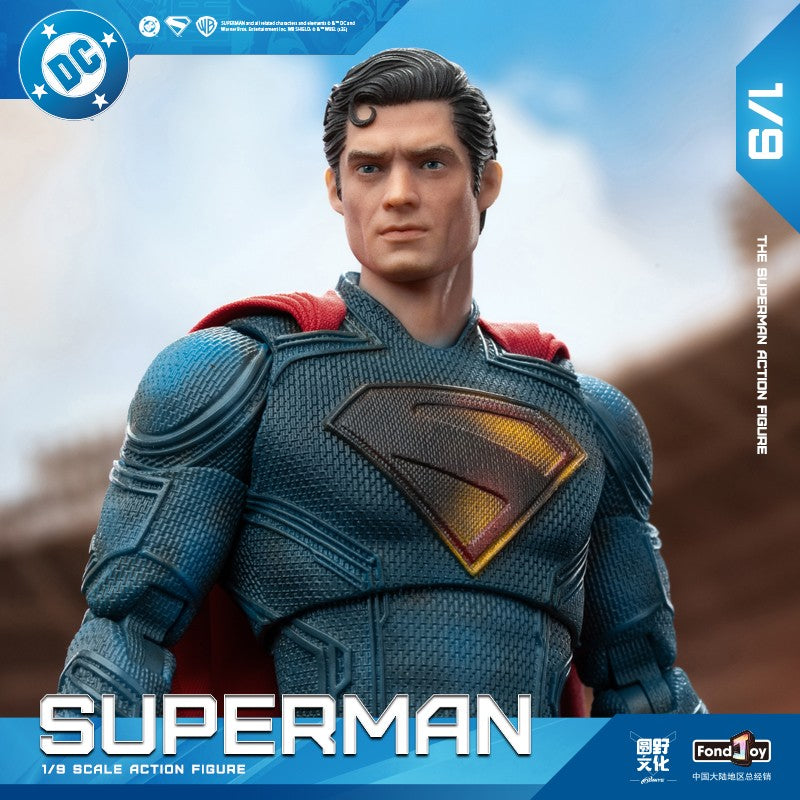 2026 Quente Fondjoy Batalha Danificada Superman Action Figure David Corenswet 1/9 Novo Boneco do Superman PVC Articulado Brinquedo Infantil Presente Para Meninos