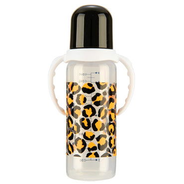 MIYOCAR unique Leopard baby bottle BPA free plastic 260ml standard neck special gift for baby lovely baby bottle feeding bottle