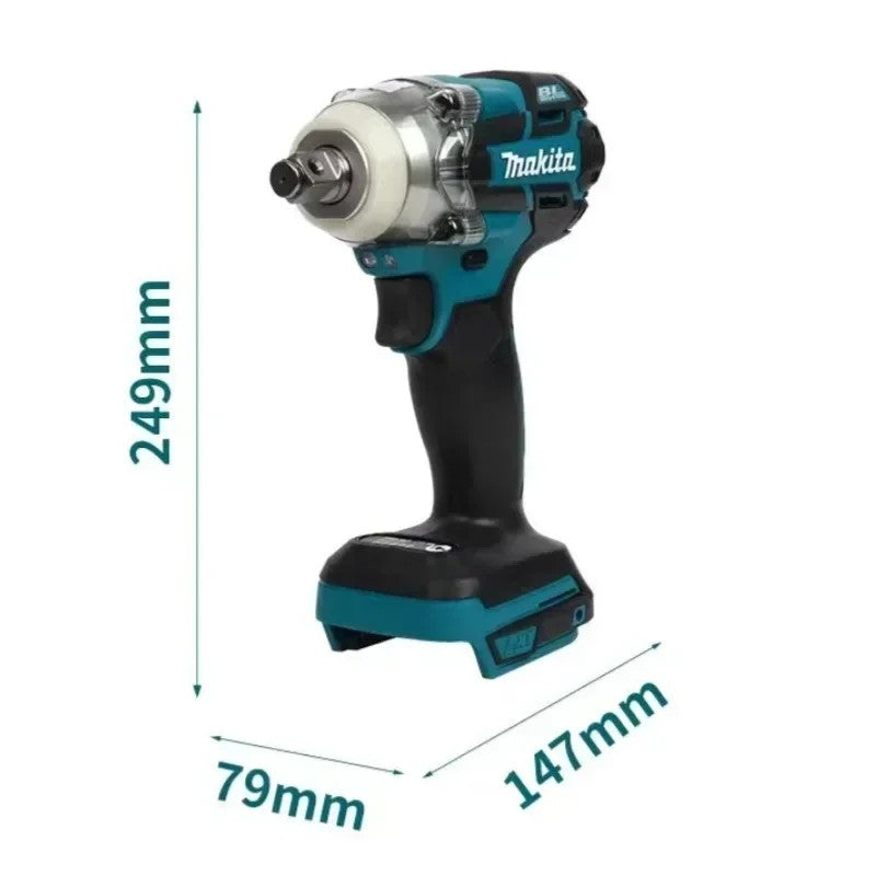 Makita DTW285 Chave de Impacto Elétrica Sem Escova Sem Fio 320N.M Ferramenta de Impacto Recarregável Para Bateria Makita 18V