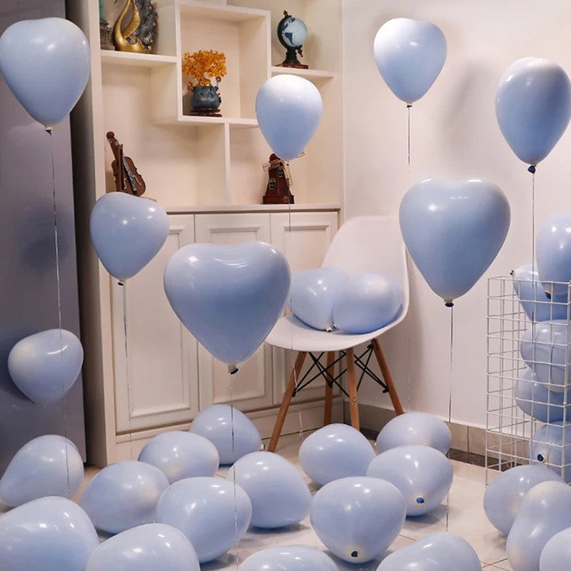 10/20/30/50pcs 12inch Macaron Heart-shaped Latex Balloon Helium Balloons Valentine's Day Wedding Birthday Party Decoration