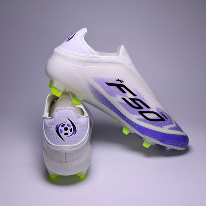 SLIP-ON Mens Soccer Shoes Non-Slip Turf Soccer Cleats for Youth  Without-Lace TF/FG Training Football Boots Chuteira Campo 35-45