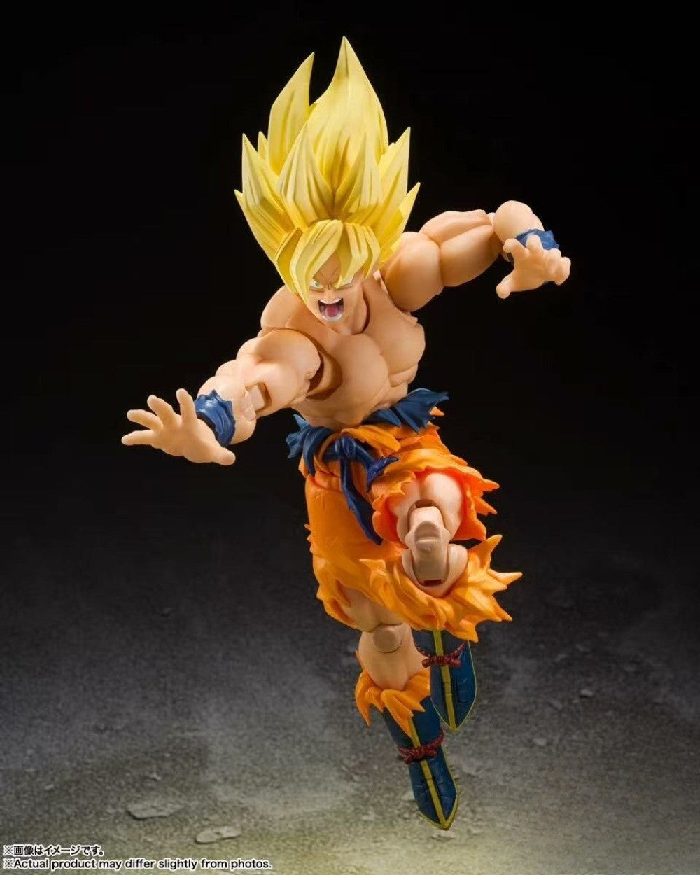 EM ESTOQUE Bandai Dragon Ball SHF Super Saiyan Son Goku 3.0 Anime Action Figure O Lendário Super Saiyajin Modelo de Brinquedo de Batalha Danificada
