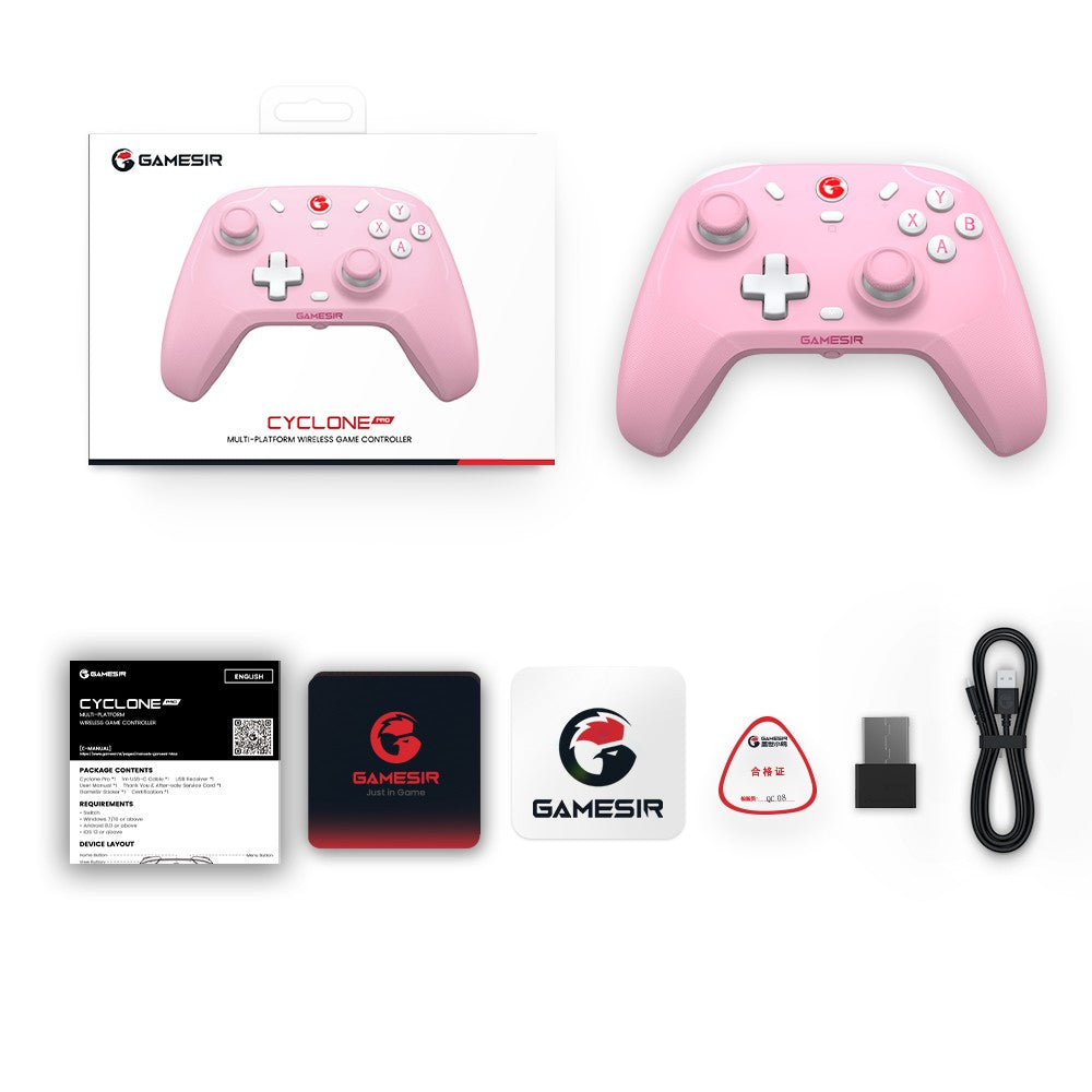 GameSir Cyclone Pro Wireless Switch Controller for Nintendo Switch iPhone Android PC Hall Effect Joystick Gaming Gamepad