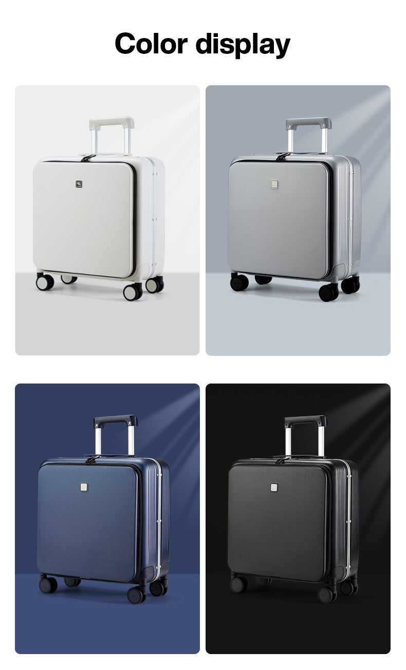 Hanke New Design Luggage Business Travel Suitcase Carry On Boarding Cabin Trolley Case PC Material Rolling Spinner Wheels