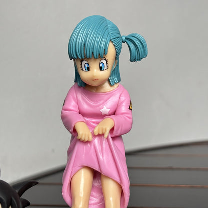 Dragon Ball Anime Figures Son Goku Piccolo Figura Bulma Estatueta Pvc Estátua Modelo Boneca Coleção Quartos Decora Brinquedos De Mesa Presentes