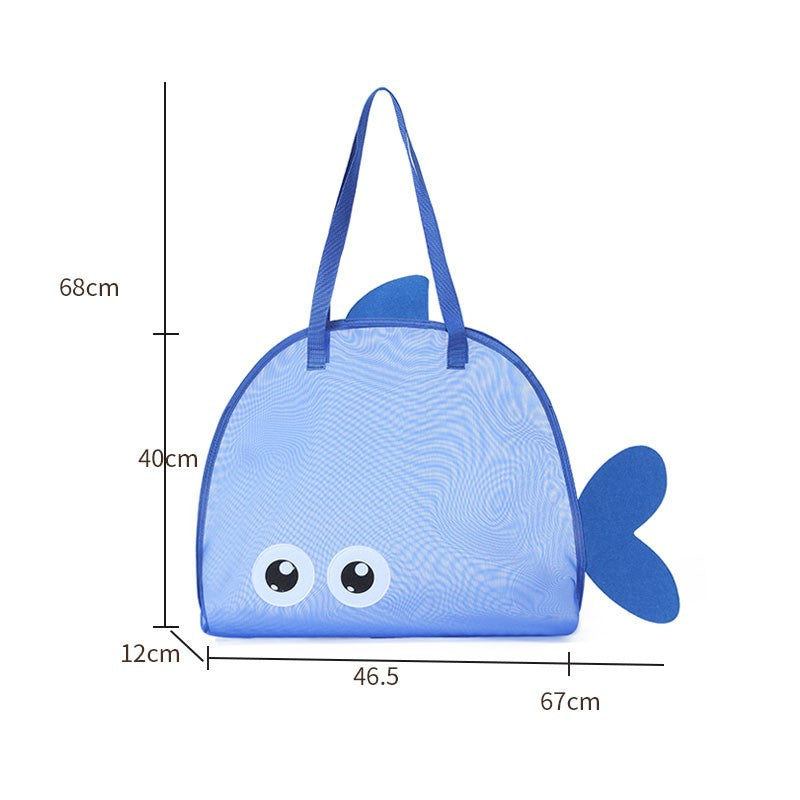 Summer new travel beach bag children's cartoon toy storage bag swimsuit storage bag big eye handheld toiletry bag