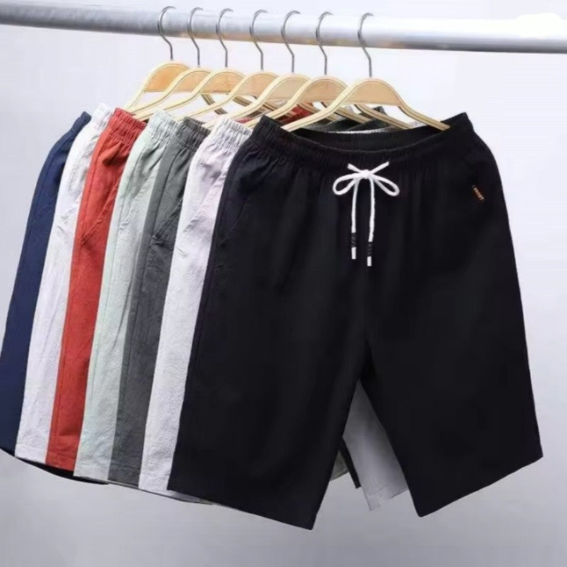 Summer Men'S Large Size Casual Shorts Beach Pants Running Sport Straight Short Pants Male Thin Sweatpant Leisure Loose Shorts