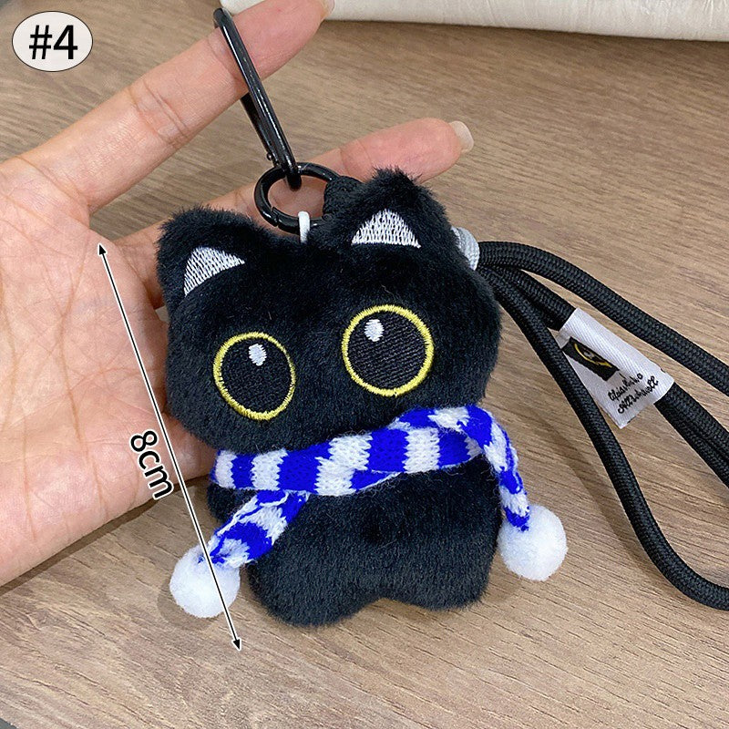Gothic Bunny Plush Keychain Rabbit Bag Charm Bandage Rabbit Pendant Dark Horror Bunny Doll Keyring Bag Charm Halloween Gifts