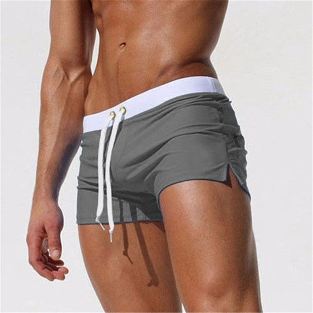 New Fashion Swimwear Men Breathable Men's Swimsuits Trunks Boxer Briefs Sunga SwimSuits Maillot De Bain Beach Shorts