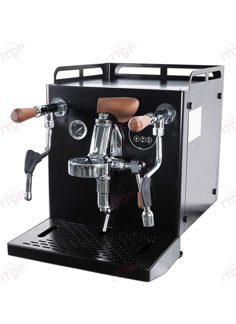 Máquina de Café Espresso com Bomba Rotativa E61 110V-240V Extração 9 Bar Caldeira de Vapor 3L + Extração 1L 3200W