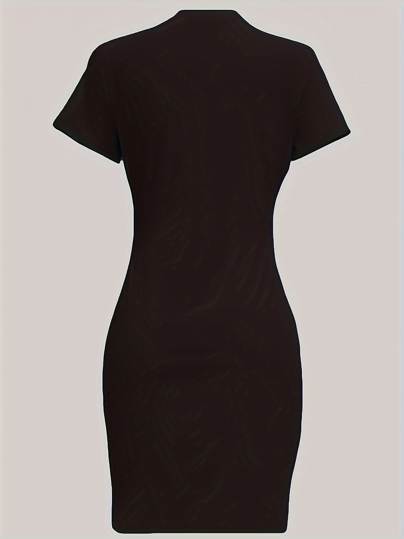 Summer women's fashionable Paris letter pattern print casual sexy slim fit tight short sleeved round neck T-shirt mini skirt