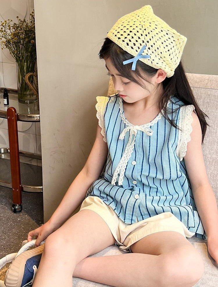 Korean Children's Clothes 2025 Top Elementary Student Girl Clothing Setup Girls From 8 12 Years Old Summer Sets Set Child Set