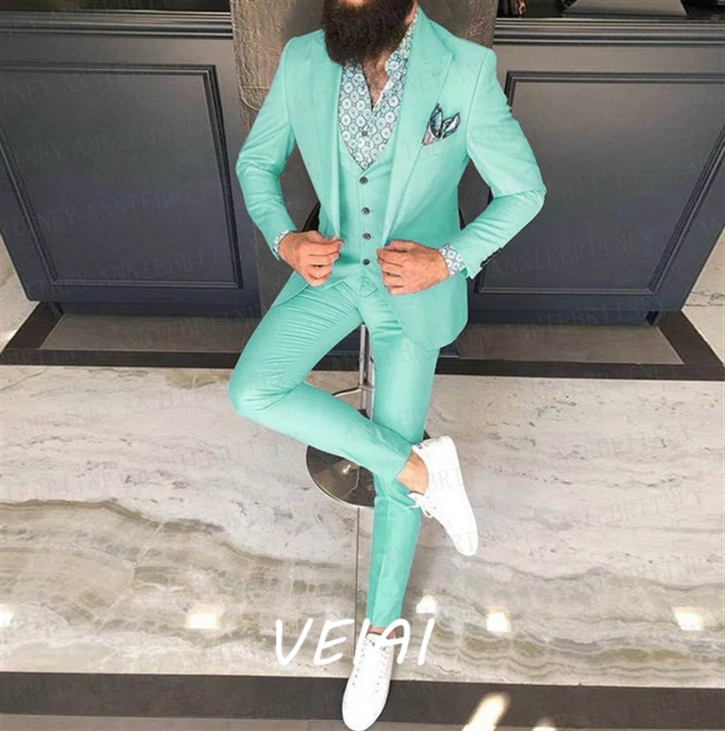 CustomizedMen Slim Fit Suits 3 Pieces Tailored Oversize Men Blazer Dress Groom Wedding Man Suit 2022 Fashion Tuxedo Jacket Vest